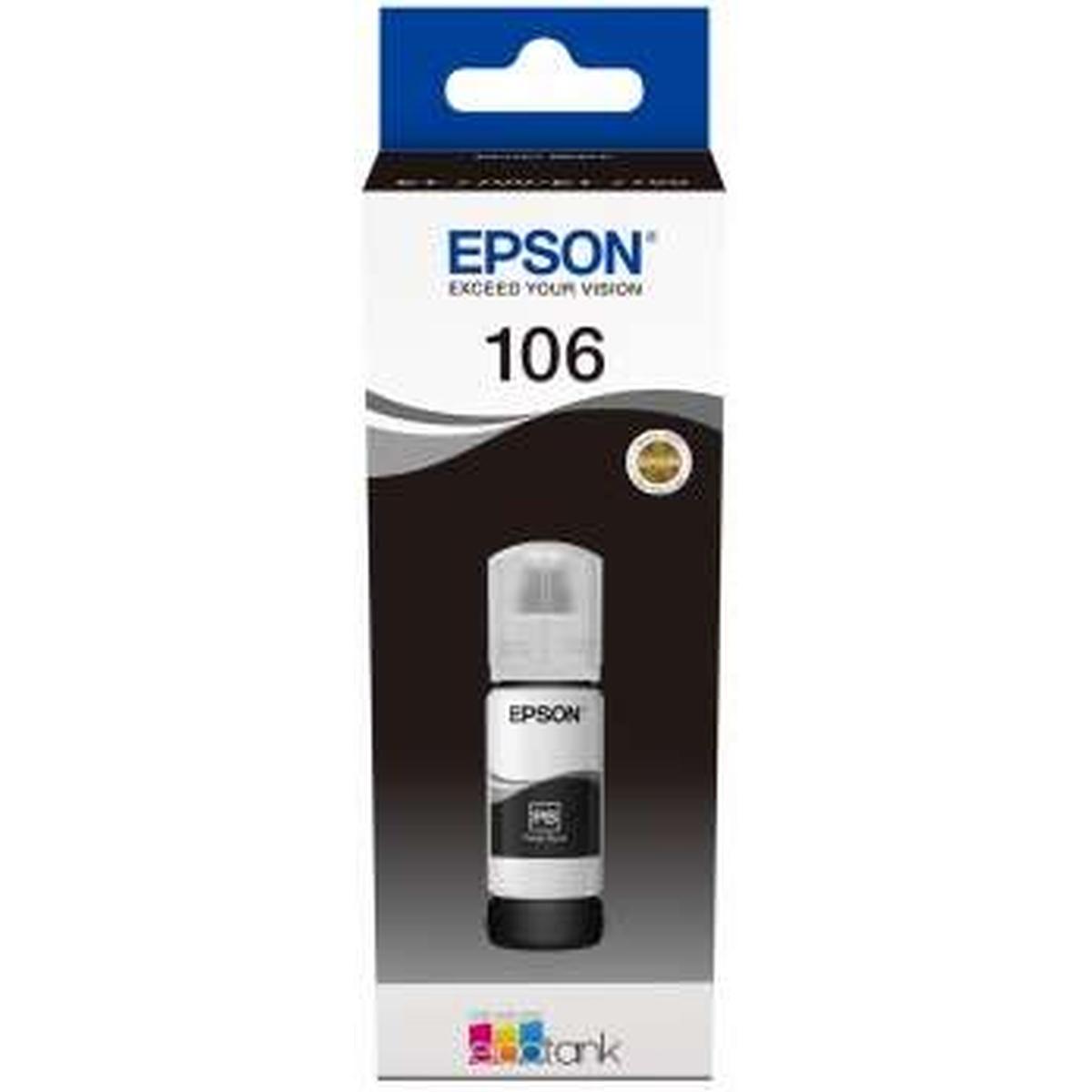 Inchiostro originale (106, C13T00R140) EPSON EcoTank ET-7700 | NERO FOTO