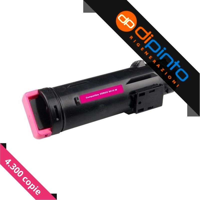 Toner Compatibile (106R03691) per XEROX Phaser 6510Vdn (4,3K) MAGENTA XL
