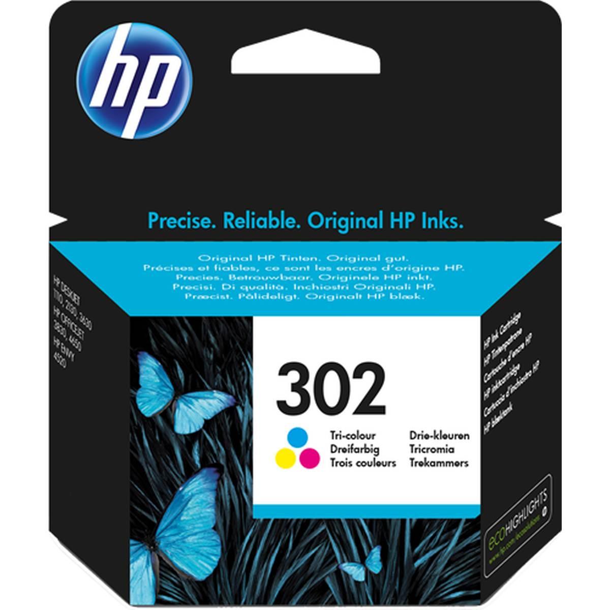 Cartuccia Originale (302, F6U65AE) HP OfficeJet 3830 (165pag) COLORE