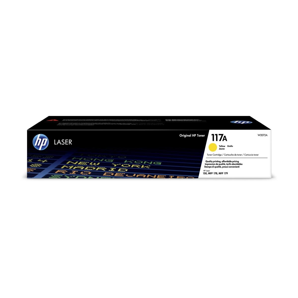 Toner Originale (W2072A, 117A) HP Color Laser MFP 178nw (0,7K) GIALLO