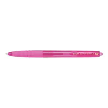 Penna sfera a scatto Pilot SuperGrip G - Punta tonda 1,0 mm - Corsa 0,4 mm Rosa