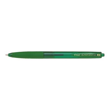 Penna sfera a scatto Pilot SuperGrip G - Punta tonda 1,0 mm - Corsa 0,4 mm Verde