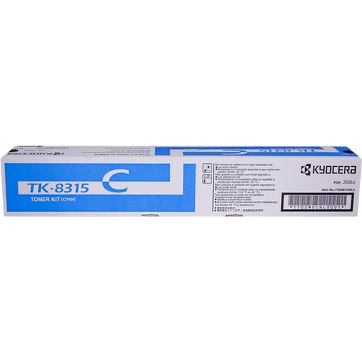 Toner Originale (TK-8315C, 1T02MVCNL0) KYOCERA 2550CI (6K) CIANO