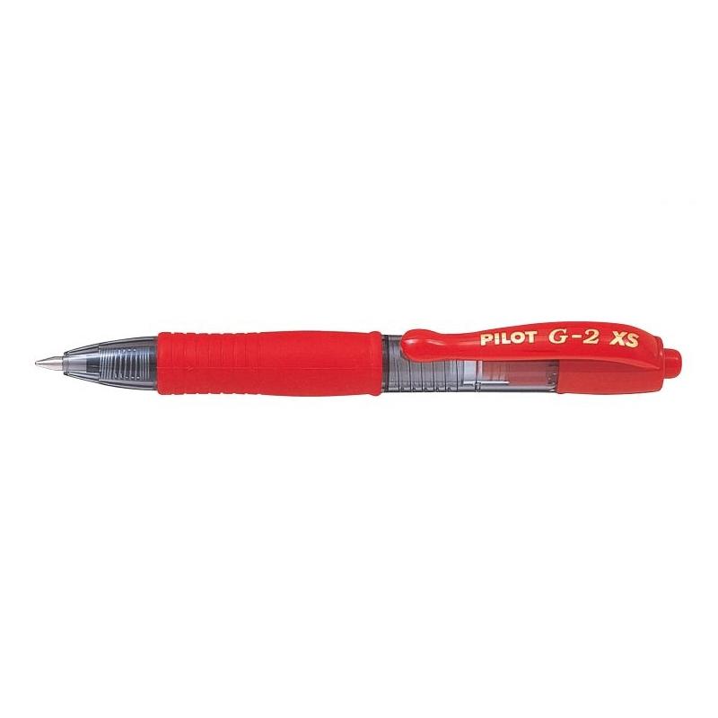 Penna gel a scatto Pilot G2 Pixie XS - Punta rotonda da 0,7 mm - ROSSA