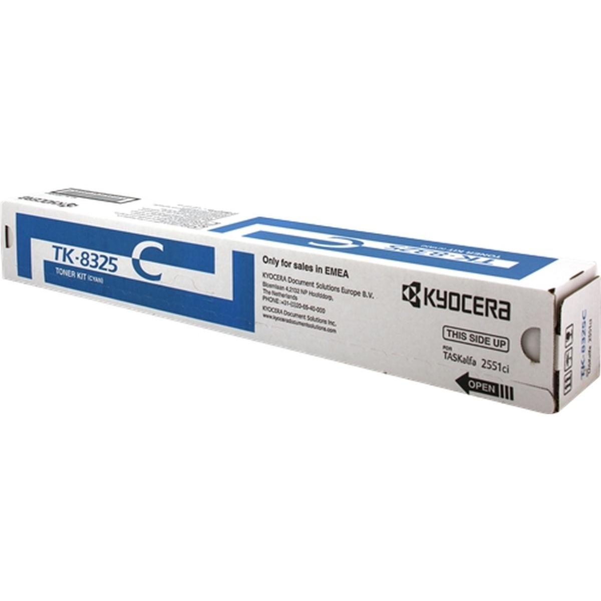 Toner Originale (TK-8325C) KYOCERA TASKalfa 2551ci (12K) CIANO