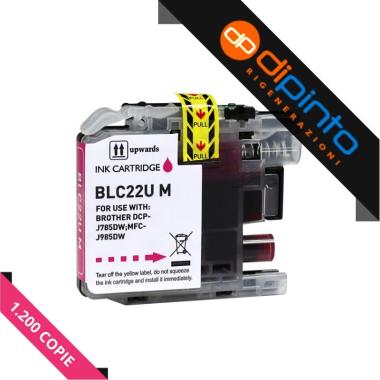 Cartuccia Compatibile (LC-22UM) per Brother MFC-J985DW (1,2K) (16ml) MAGENTA