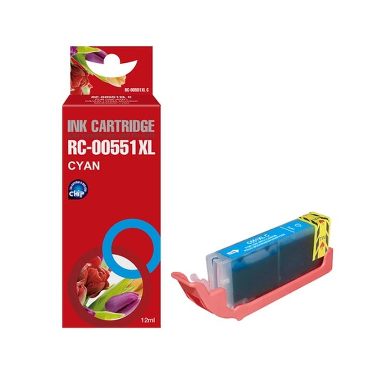 Cartuccia Compatibile (CLI-551C) per CANON MG5550 (13ml) CIANO