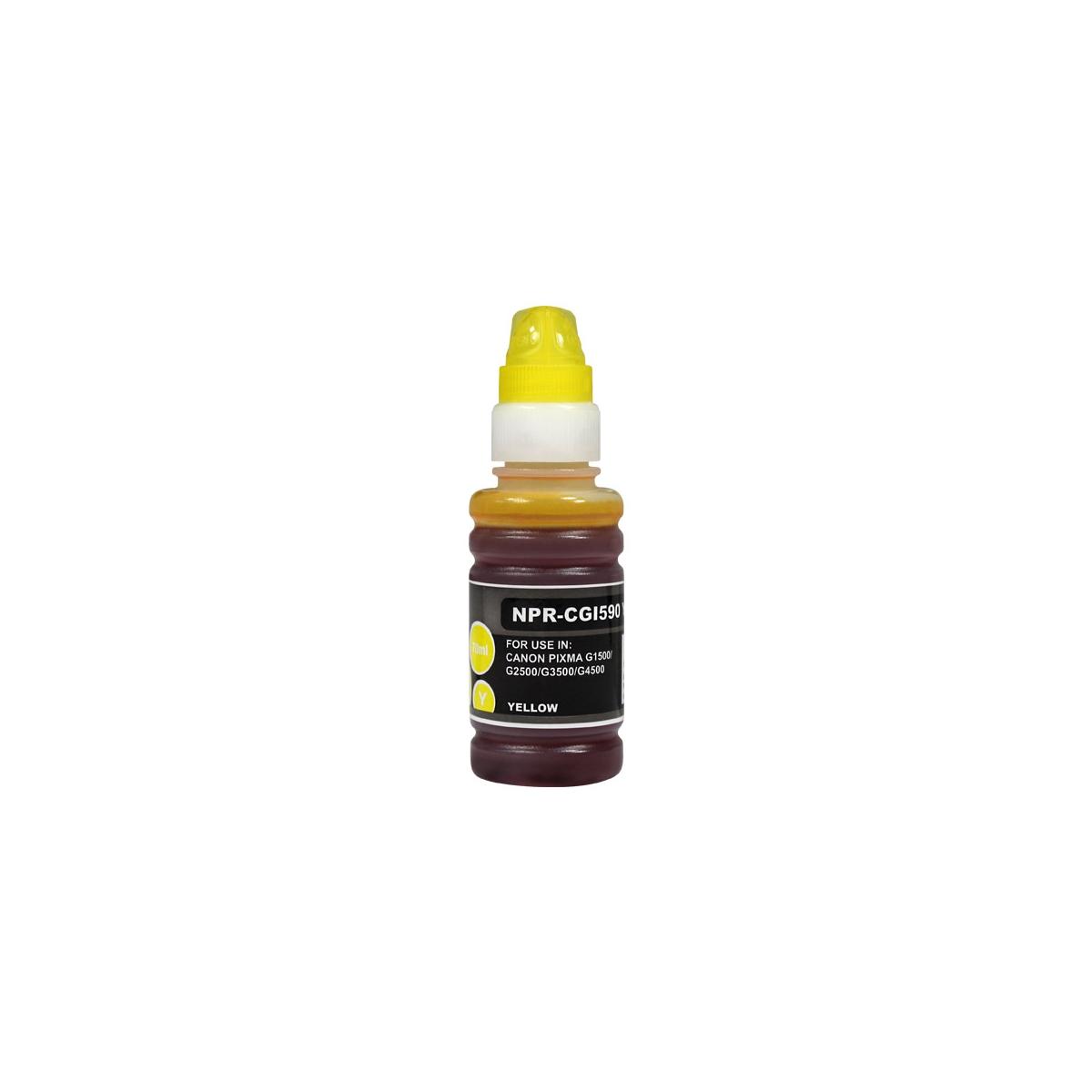 Inchiostro Compatibile (GI-590, GI-590Y, 1606C001) per CANON G1500 (70ml) GIALLO