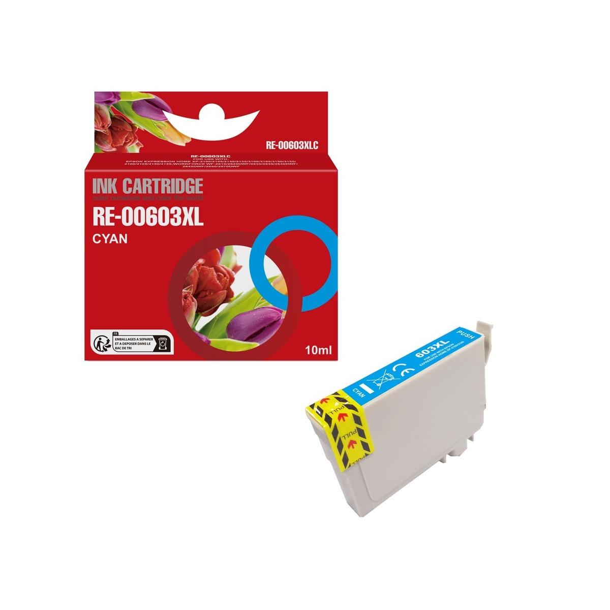 Cartuccia Compatibile (C13T03A24010, 603XL) per Epson XP2100 (12ml) CIANO