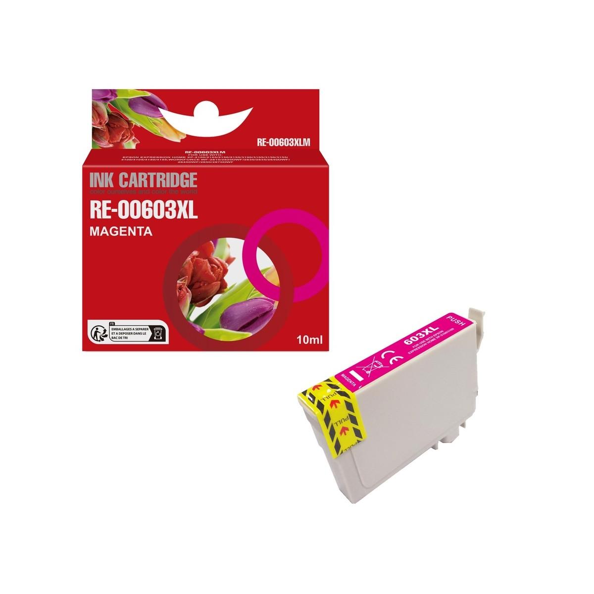 Cartuccia Compatibile (C13T03A34010, 603XL) per Epson XP2100 (12ml) MAGENTA