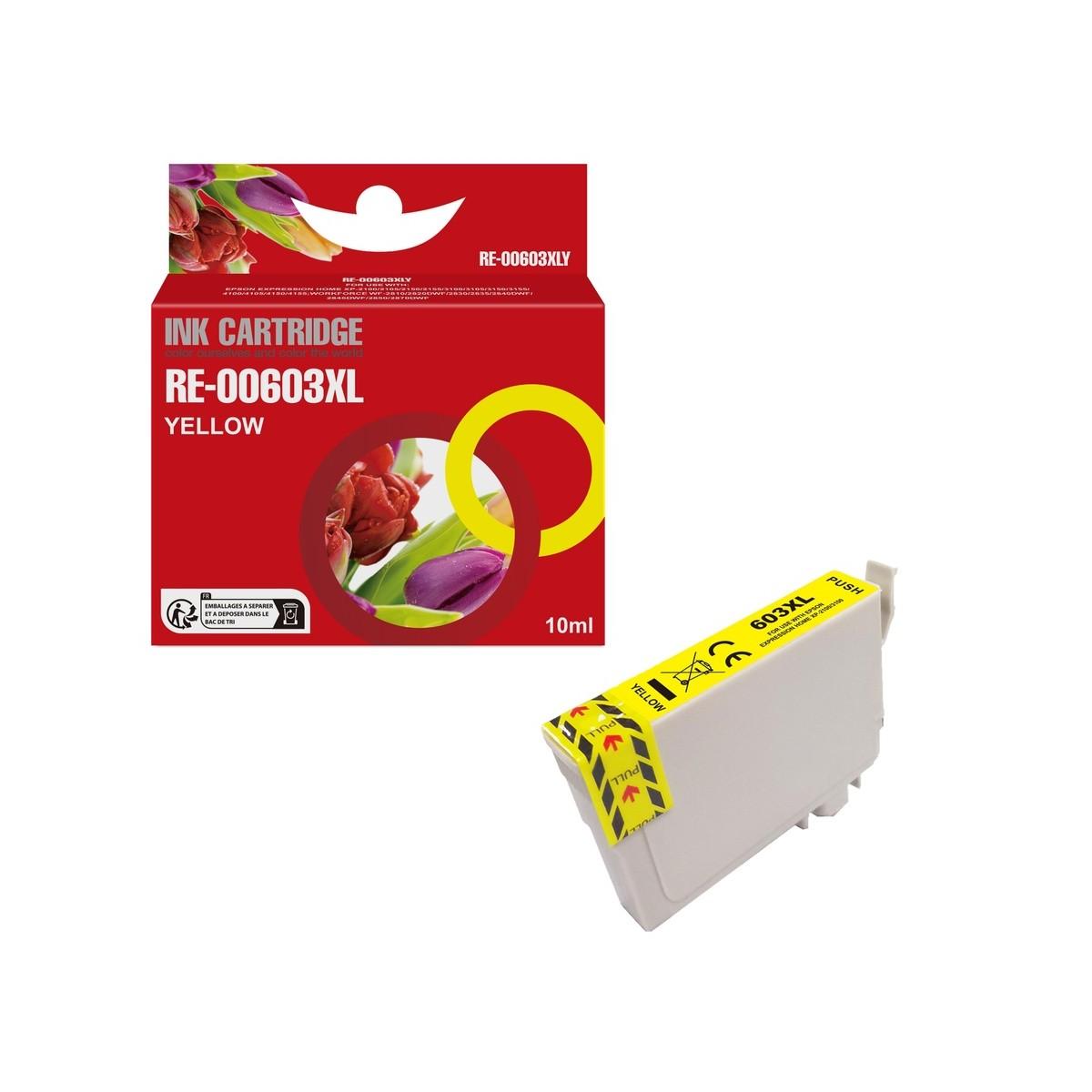 Cartuccia Compatibile (C13T03A44010, 603XL) per Epson XP2100 (12ml) GIALLO