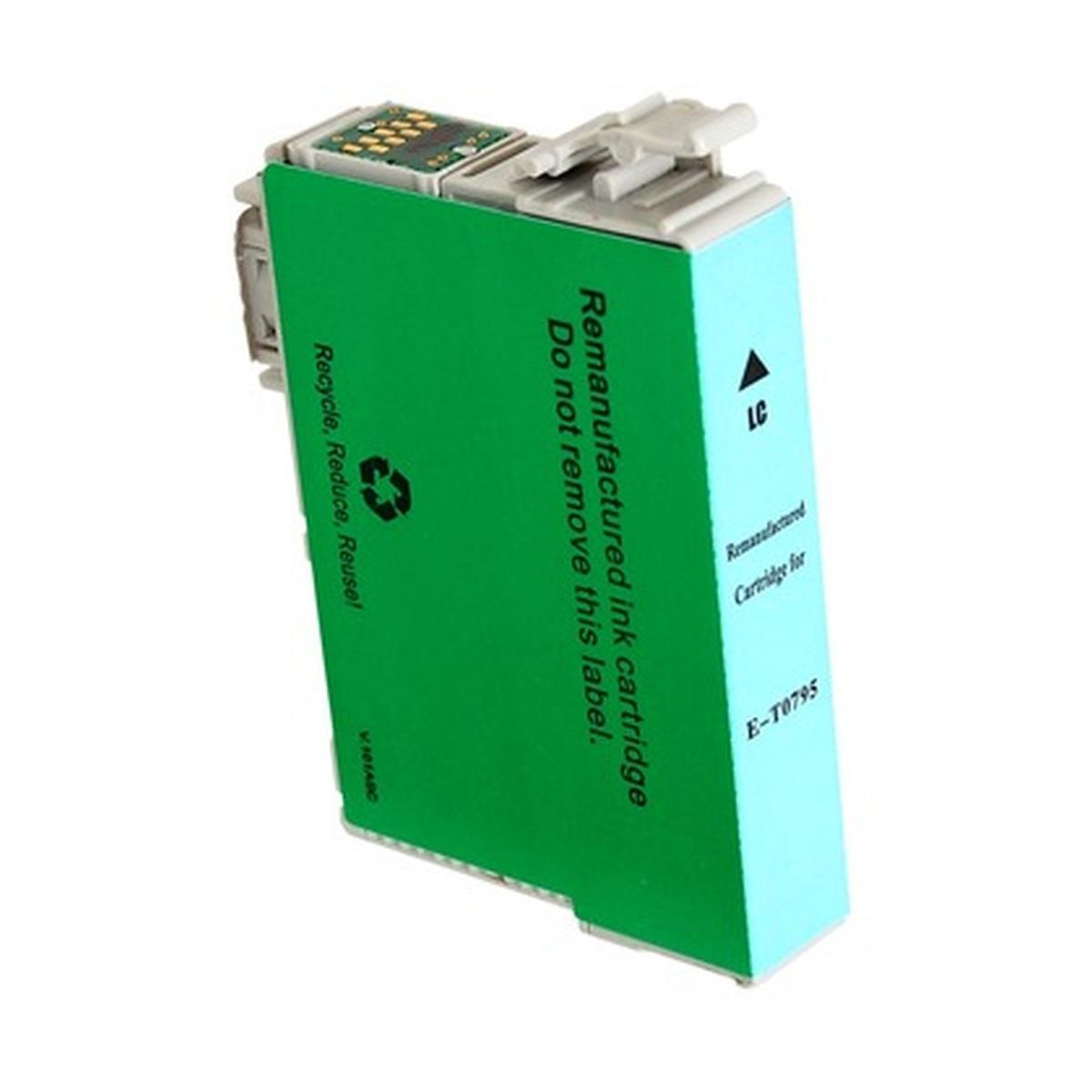 Cartuccia Compatibile Epson (C13T07954010, T0795) Stylus Photo 1400 (12ml) LIGHT CIANO