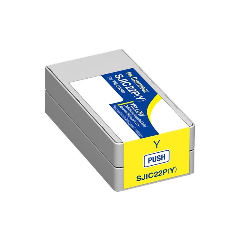 Cartuccia Compatibile Epson (SJIC22P-Y, C33S020604) TM-C3500 (32,5ml) GIALLO