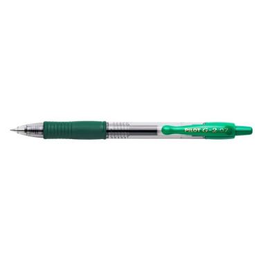 Penna gel a scatto Roller G2 Pilot - Punta tonda da 0,7 mm - Corsa 0,4 mm - VERDE