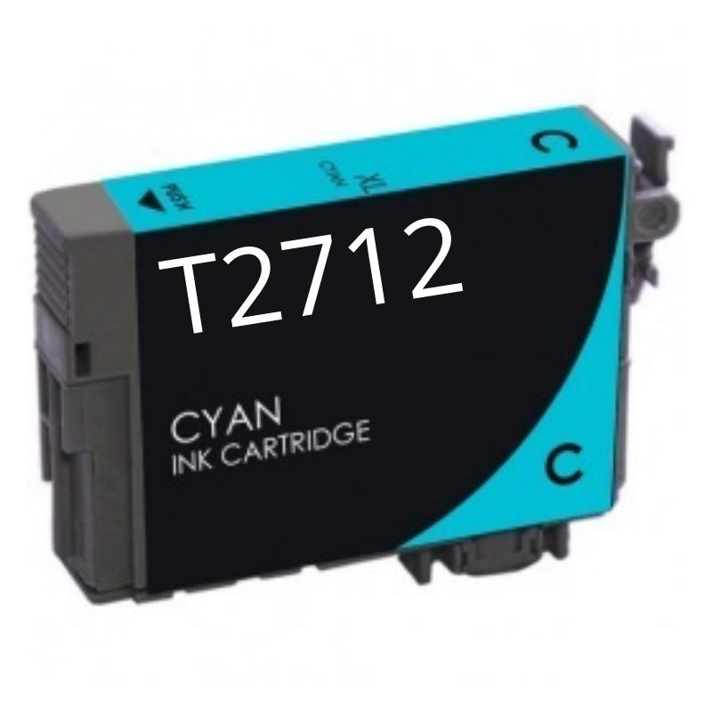 Cartuccia Compatibile (T2712, T2702, 27XL) per Epson WF3620DWF (10,4ml) CIANO