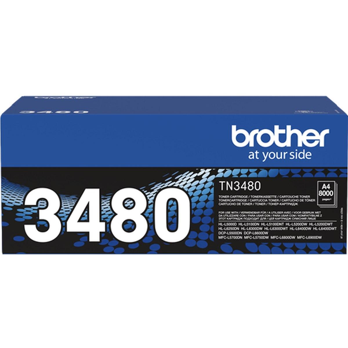 Brother TN-3480 Cartouche de toner 1 pièce(s) Original Noir (TN3480