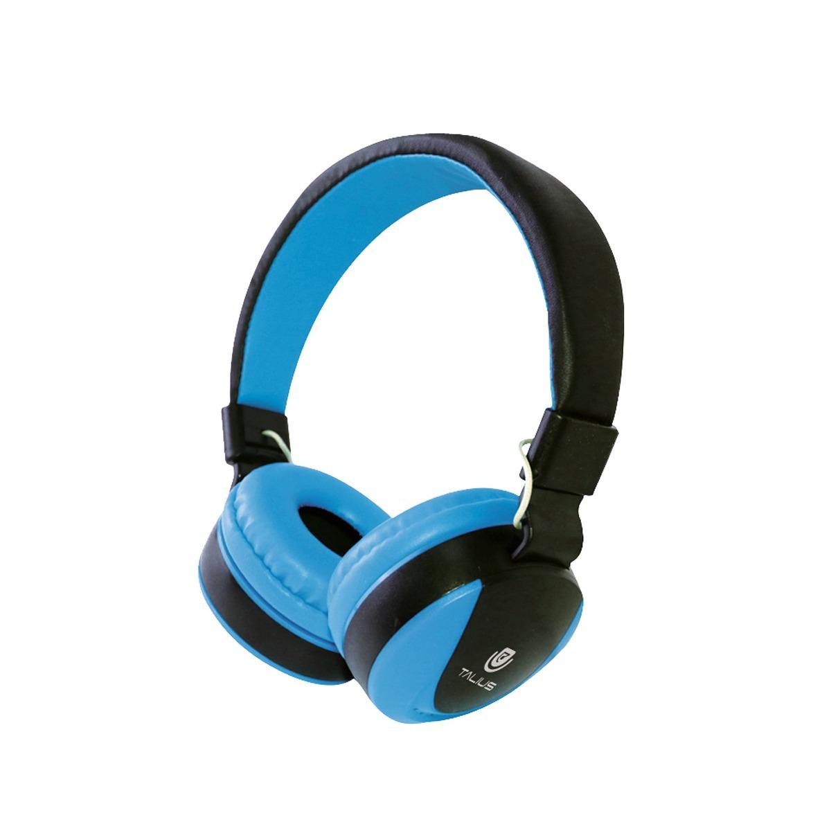 Cuffie Talius HPH-5005 con microfono - Jack da 3,5 mm - Diametro altoparlante 40 mm - Cavo da 1,2 m - Colore blu