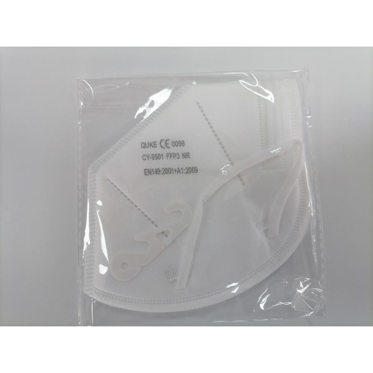 Mascherina FFP3, omologata CE 0099, UNE-EN 149: 2001 + A1: 2009 FFP3 NR standard