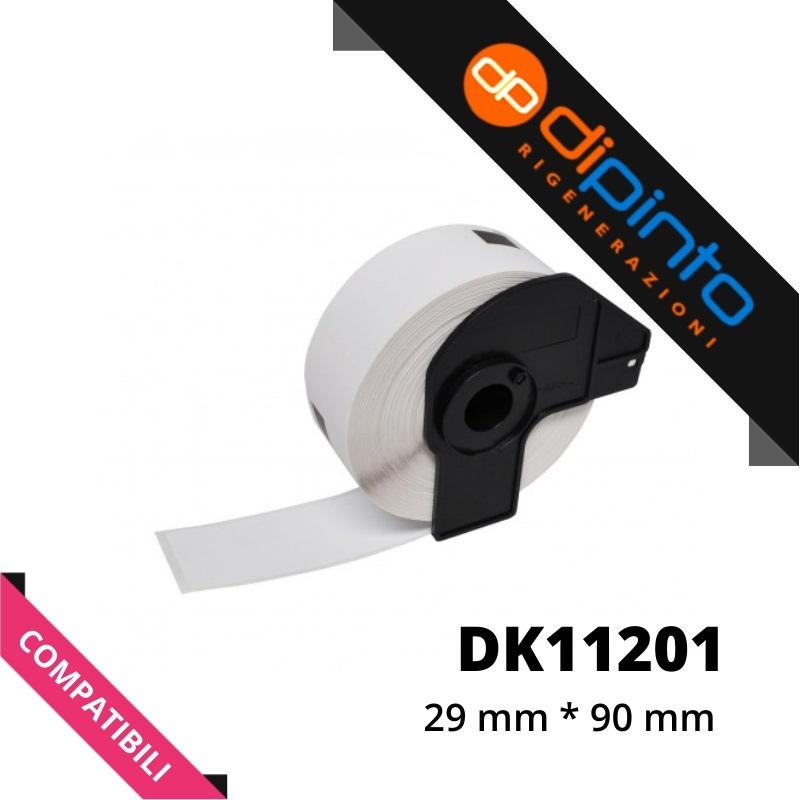 Etichette Compatibili per BROTHER P-Touch (DK-11201) (29x90) (400pz)