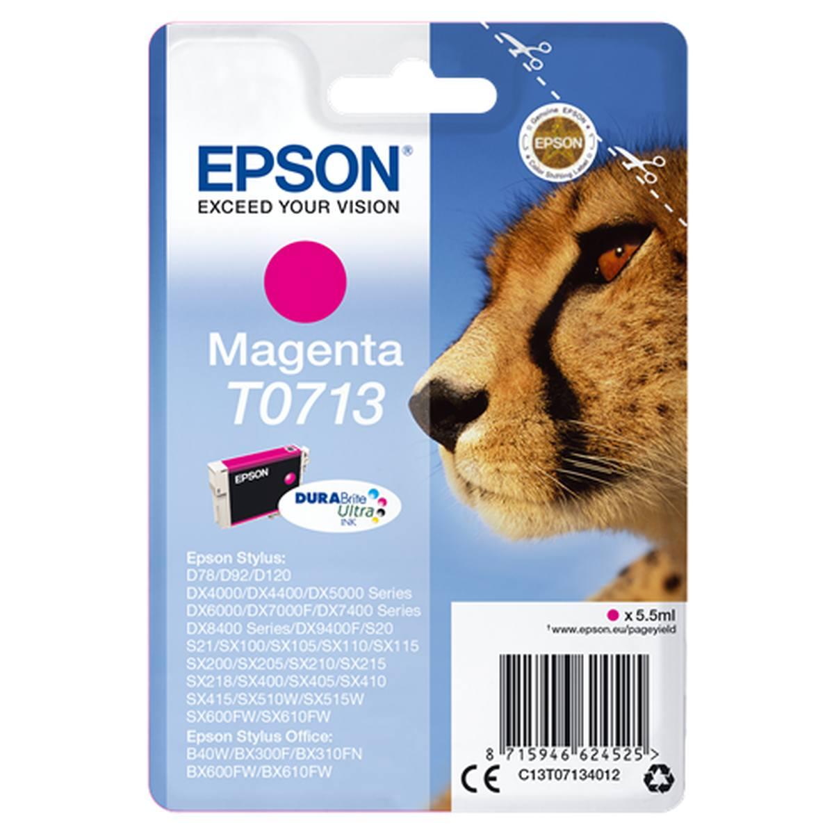 Cartuccia Originale (T0713) Epson Stylus D78 | MAGENTA