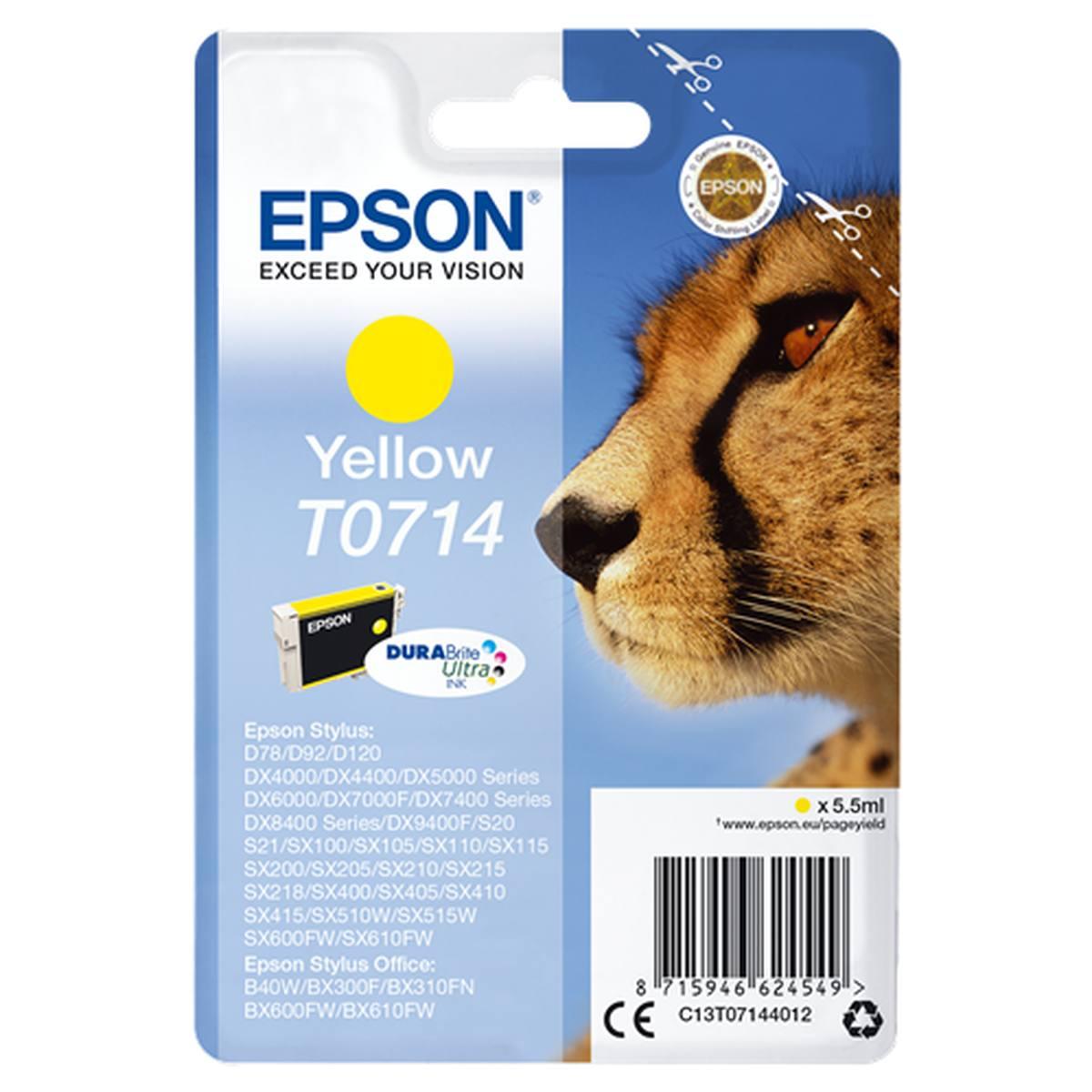 Cartuccia Originale (T0714) Epson Stylus D78 | GIALLO