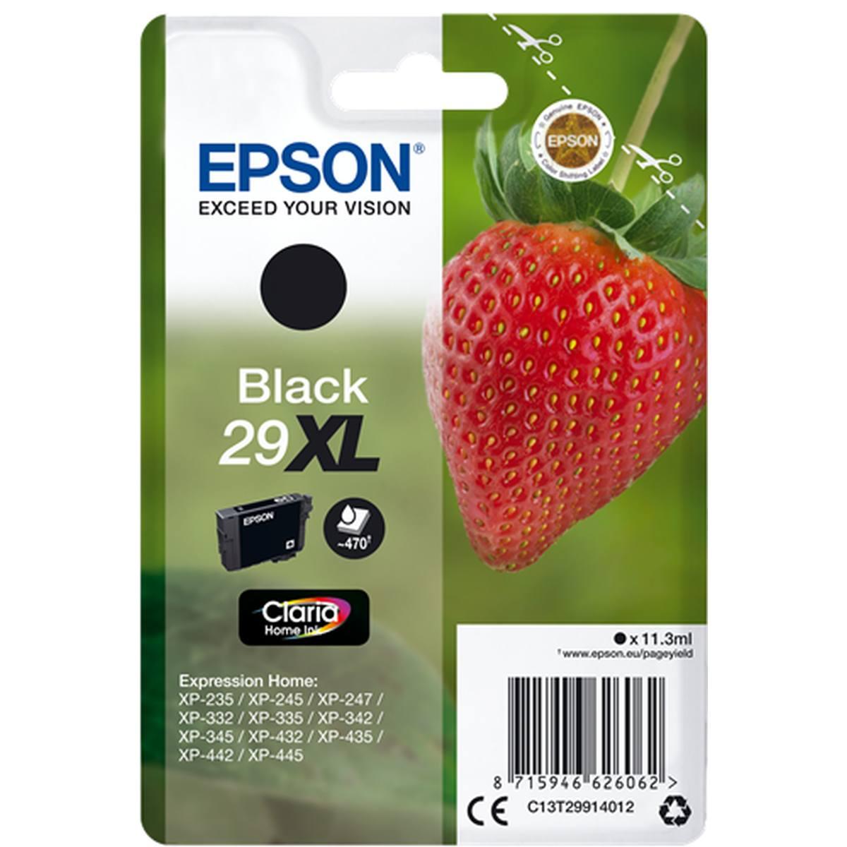 Cartuccia Originale (T2991, 29XL) Epson XP235 (470pag) NERO XL