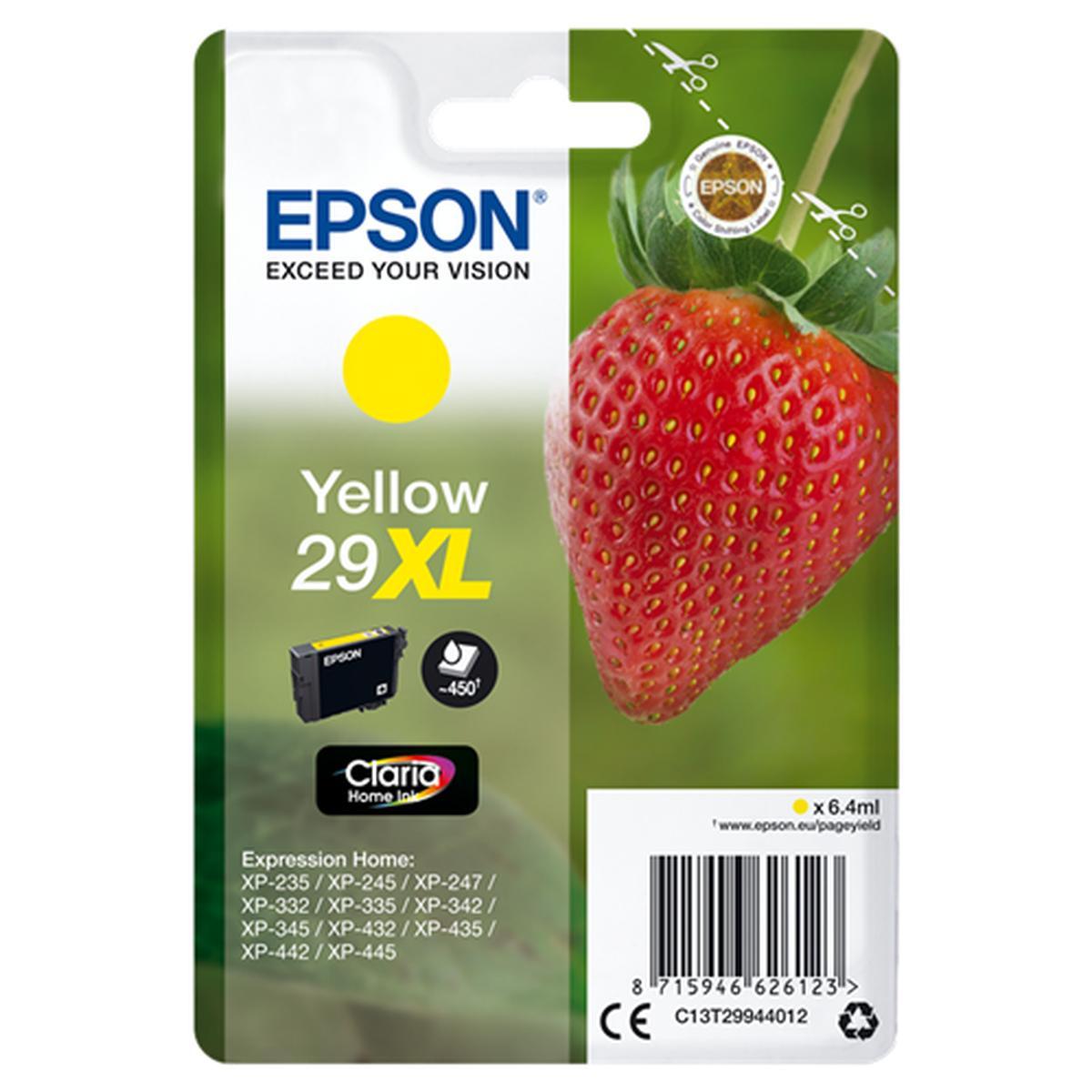 Cartuccia Originale (T2994, 29XL) Epson XP235 (450pag) GIALLA XL