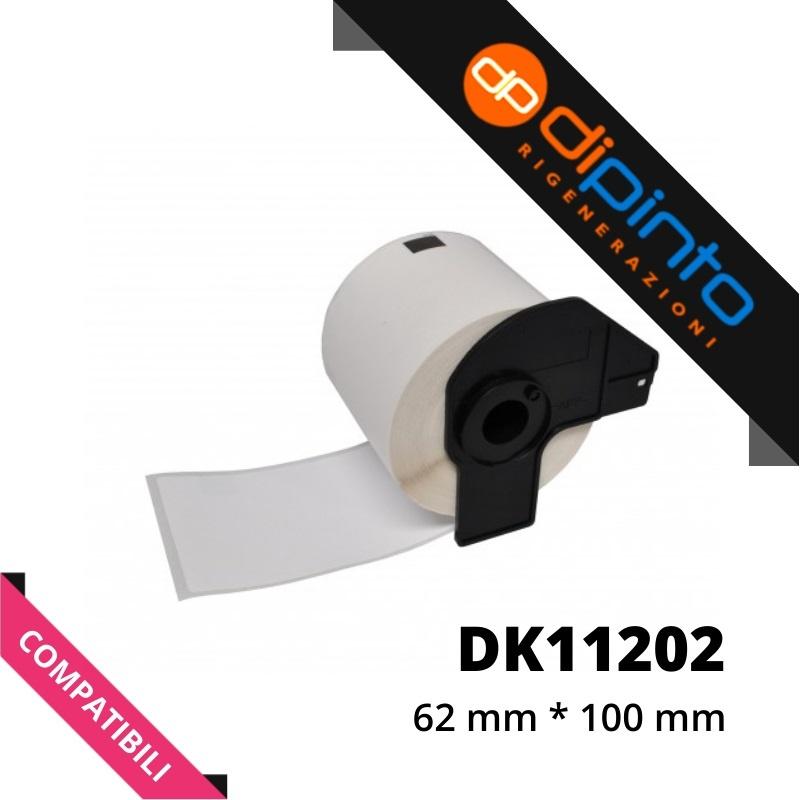 Etichette Compatibili per BROTHER P-Touch (DK-11202) (62x100) (300pz)