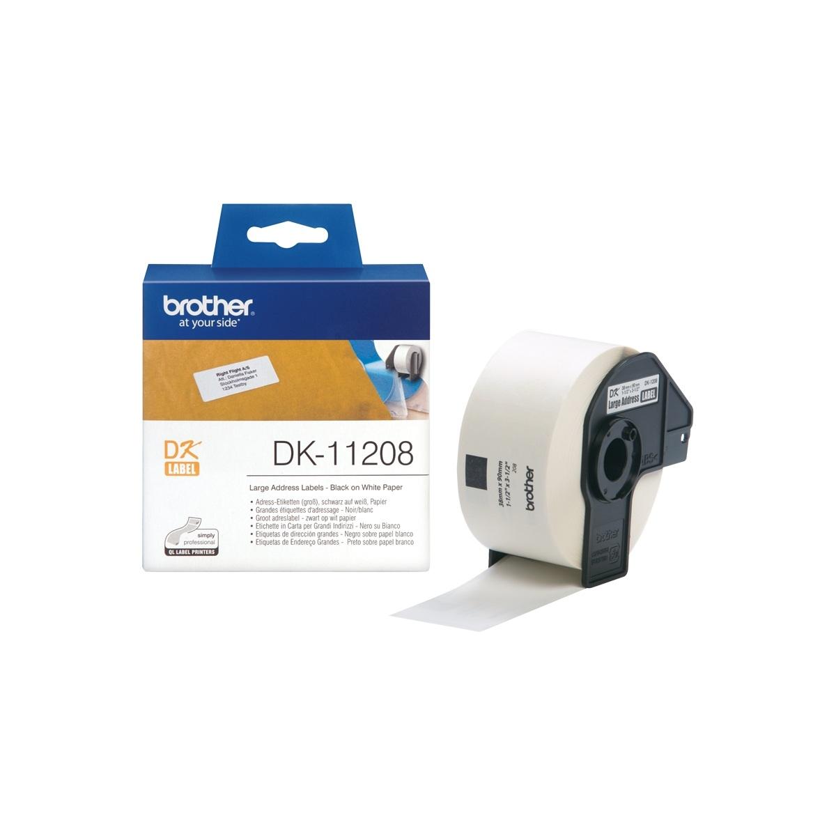 Etichette Originali BROTHER P-Touch (DK-11208) (38x90) (400pz)