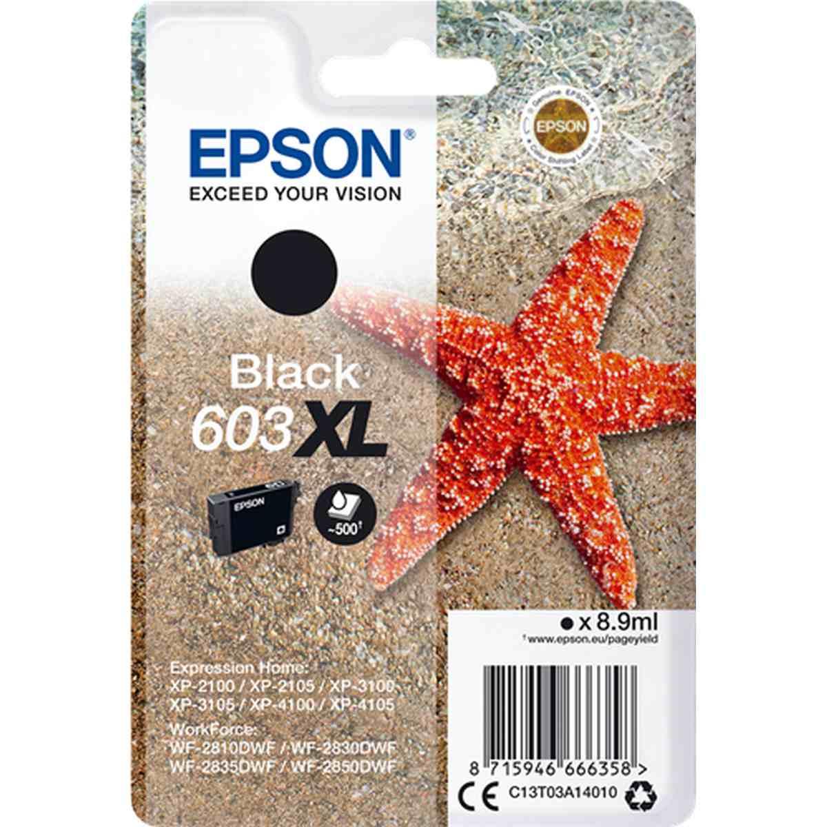 Cartuccia Originale (C13T03A14010, 603XL) Epson XP2100 | NERO