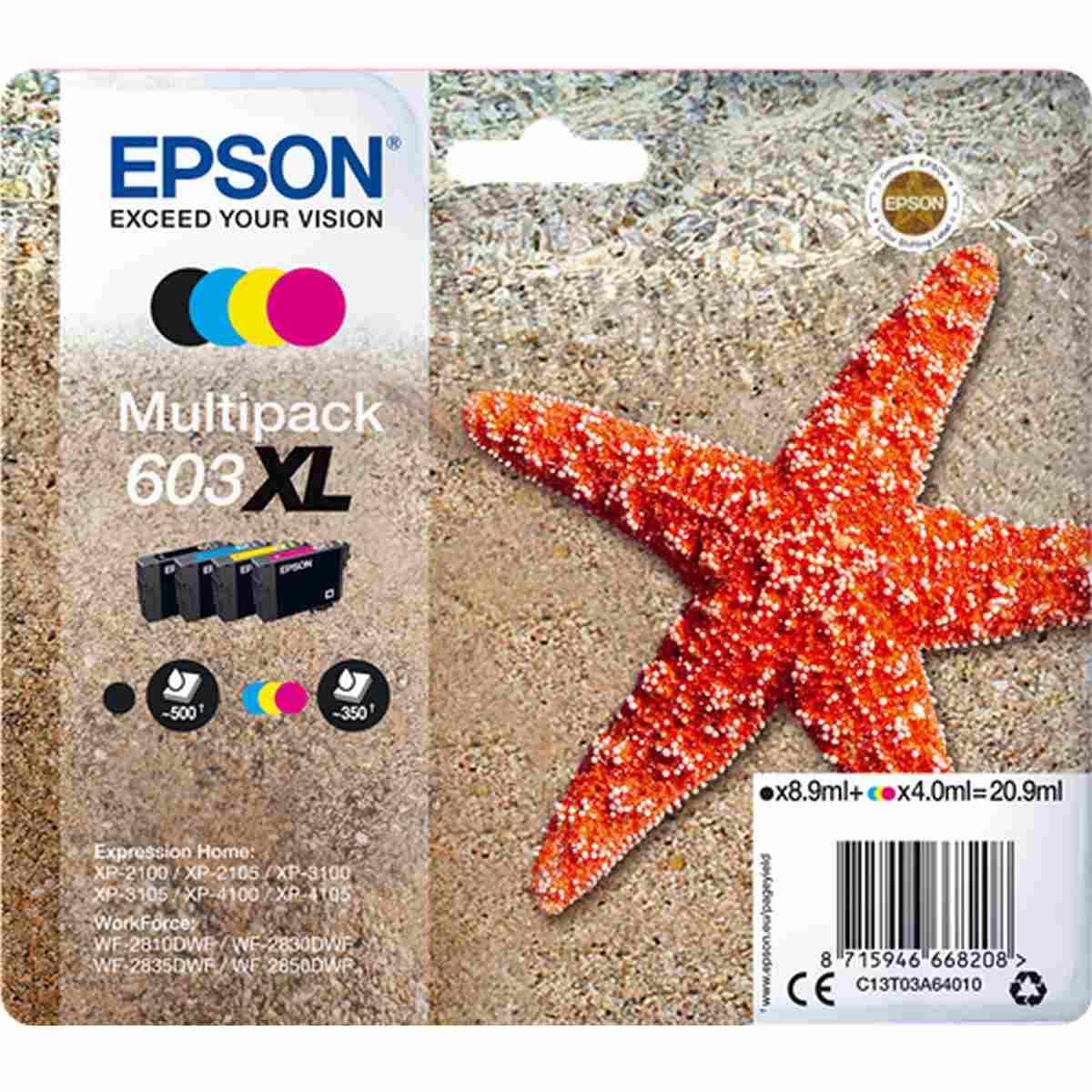 Multipack Cartucce Originali (C13T03A64010, 603XL) Epson XP2100