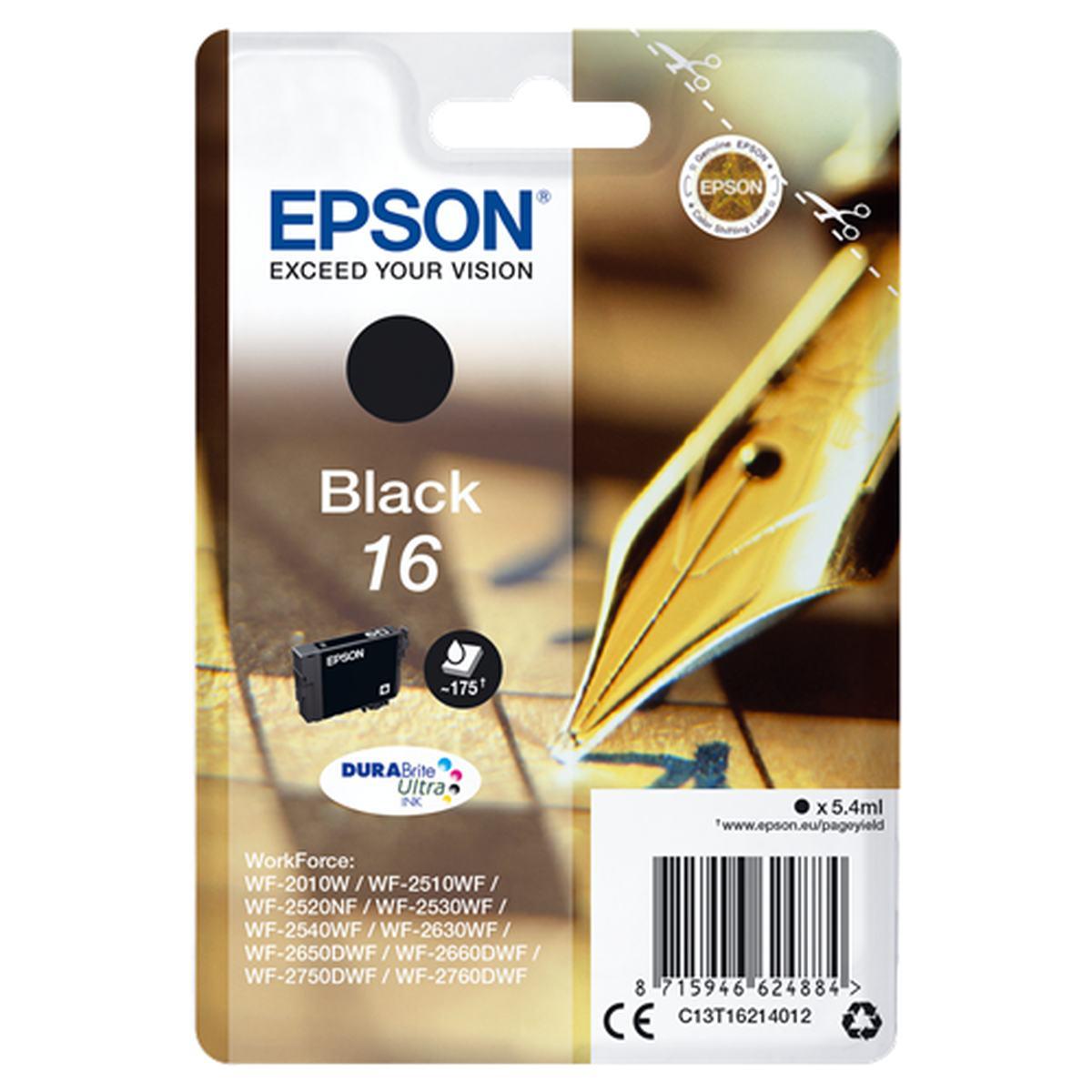 Cartuccia Originale (T1621, 16) Epson WF-2010W | NERO