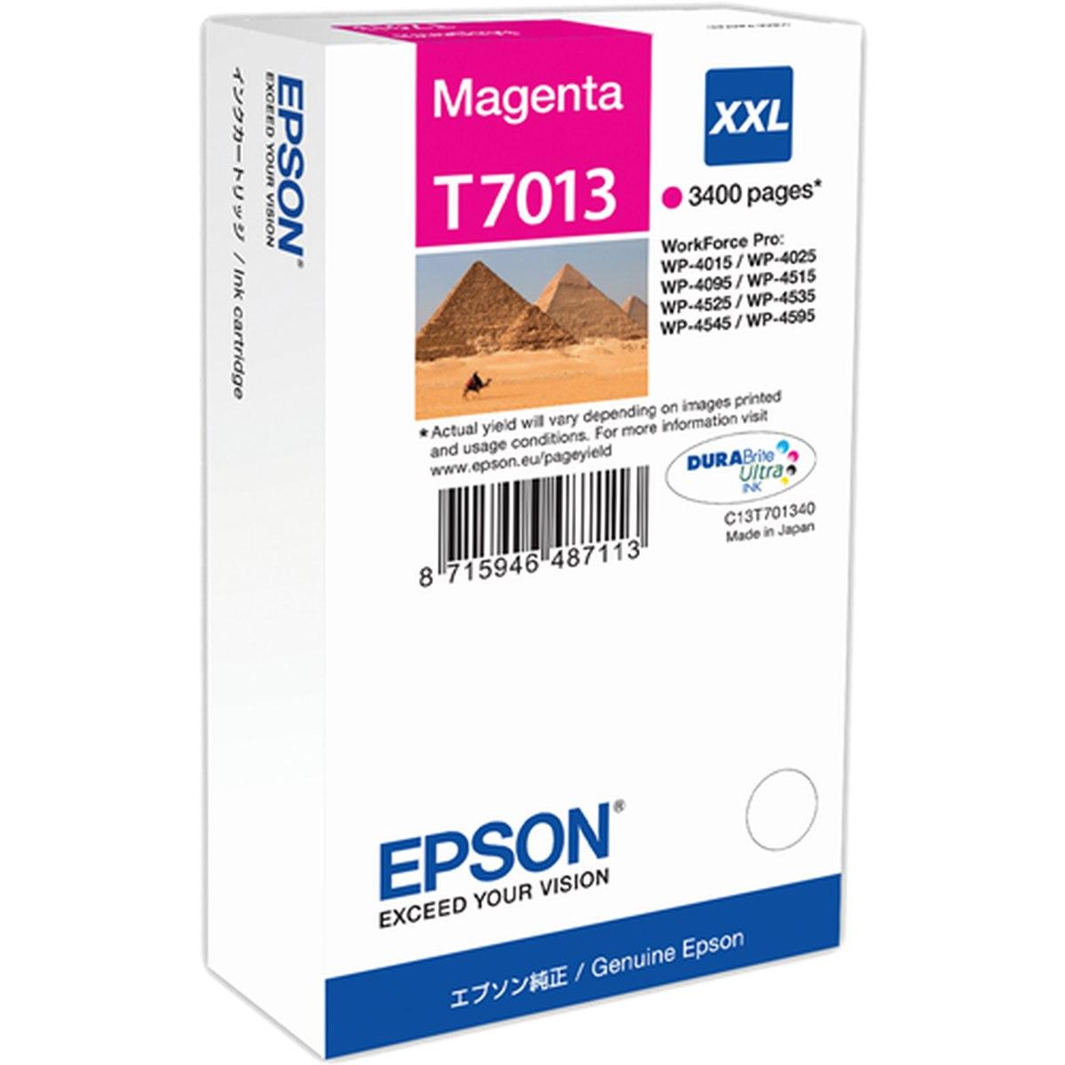 Cartuccia Originale Epson (T7013) WorkForce Pro WP4015DN - MAGENTA XXL