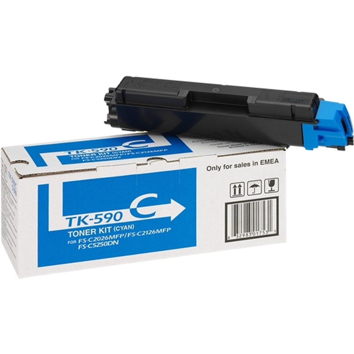 Toner Originale (TK-590C, 1T02KVCNL0) KYOCERA FSC2016MFP (5K) CIANO