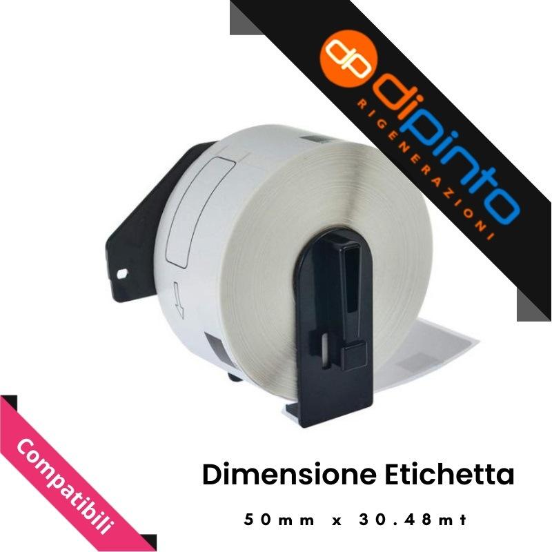 Etichette Compatibili per BROTHER P-Touch (DK-22223) (50x30.48mt) modulo continuo