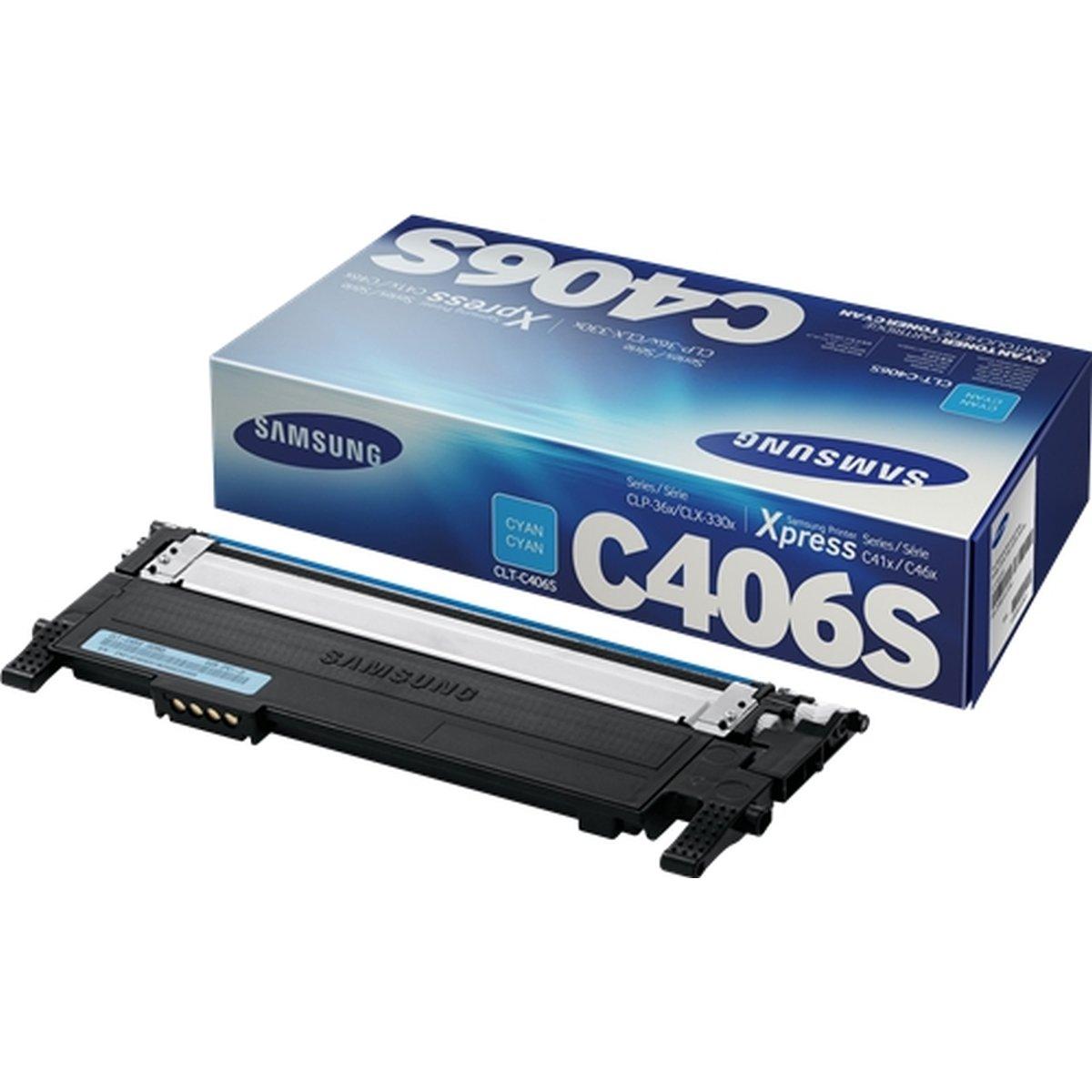 Toner Originale CLT-C406S, ST984A Samsung CLP360, CLX3305 (1K) CIANO