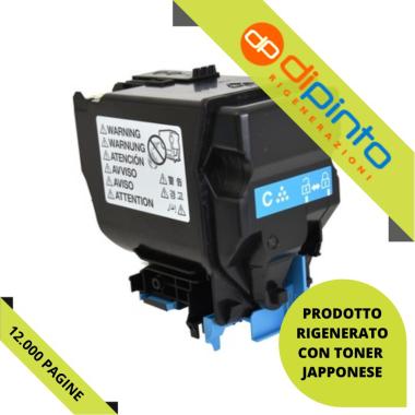 Toner Rigenerato (TNP49C, A95W450) per MINOLTA C3351 (12K) CIANO
