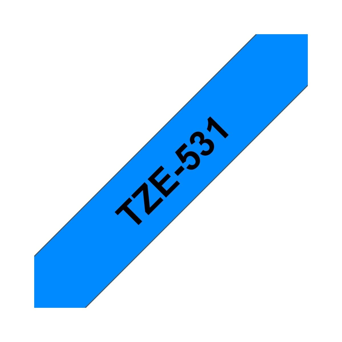 Nastro Compatibile Laminato Nero su Blu (12mm X 8m) per BROTHER TZe-531