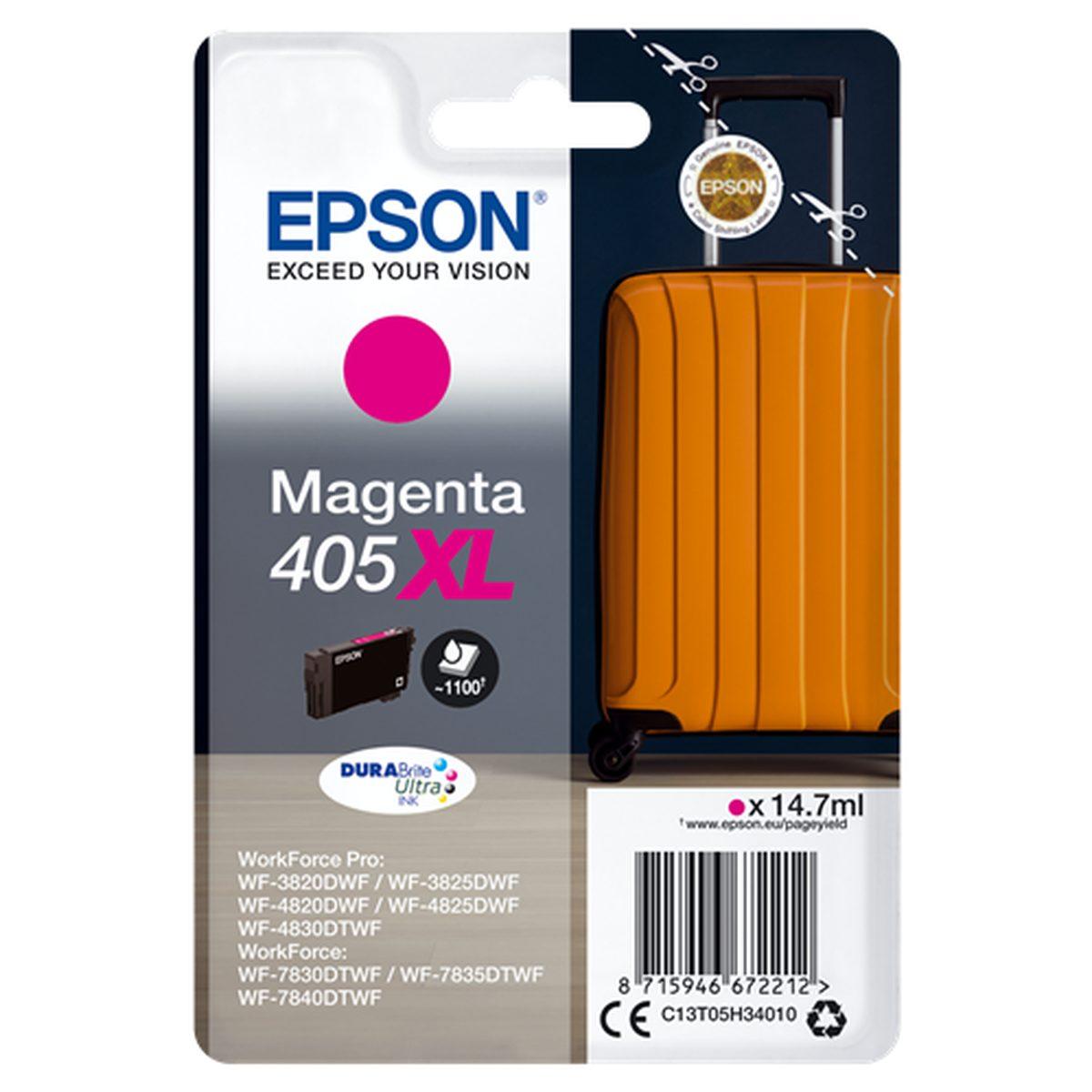 Cartuccia Originale (C13T05H34010, 405XL) EPSON WF-3820DWF (1,1K) MAGENTA