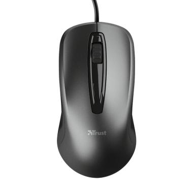 Mouse USB Trust Carve 1200dpi - 3 pulsanti - Uso ambidestro - Colore nero