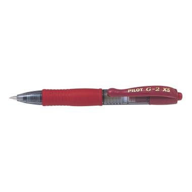 Penna gel a scatto Pilot G2 Pixie XS - Punta rotonda da 0,7 mm - ROSSO SCURO