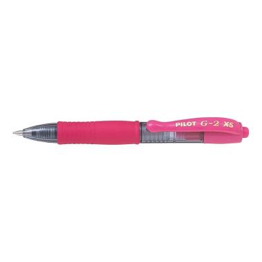 Penna gel a scatto Pilot G2 Pixie XS - Punta rotonda da 0,7 mm - ROSA