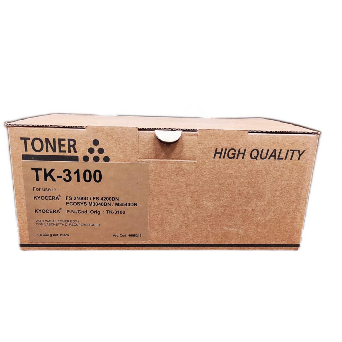 Toner Rigenerato (TK-3100, 1T02MS0NL0) per KYOCERA FS2100 (12,5K) con chip