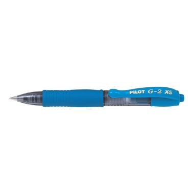 Penna gel a scatto Pilot G2 Pixie XS - Punta rotonda da 0,7 mm - AZZURRO