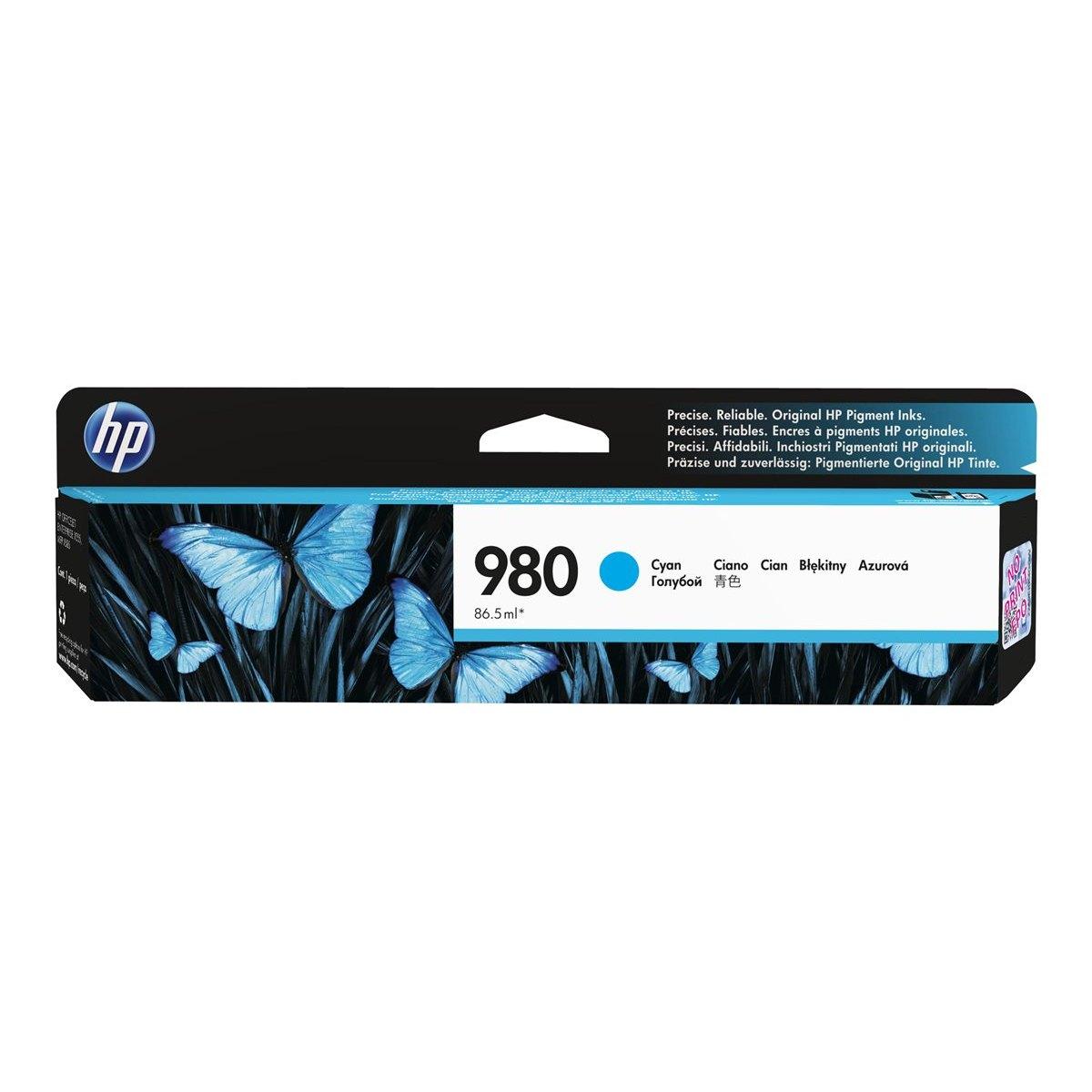 Cartuccia Originale (D8J07A, 980C) per Hp OfficeJet Enterprise Color X555dn (6,6K) CIANO