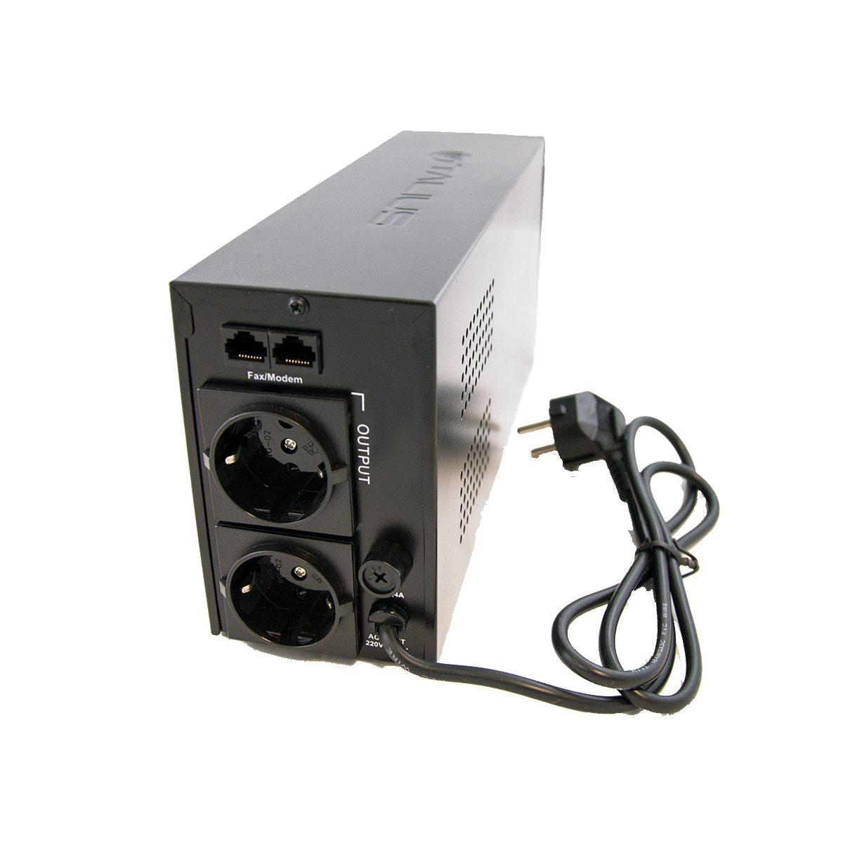 GRUPPO DI CONTINUITA' UPS Talius SAI 800VA - Funzione AVR - 2x Schuko - RJ45 / RJ11 - Backup 25 minuti