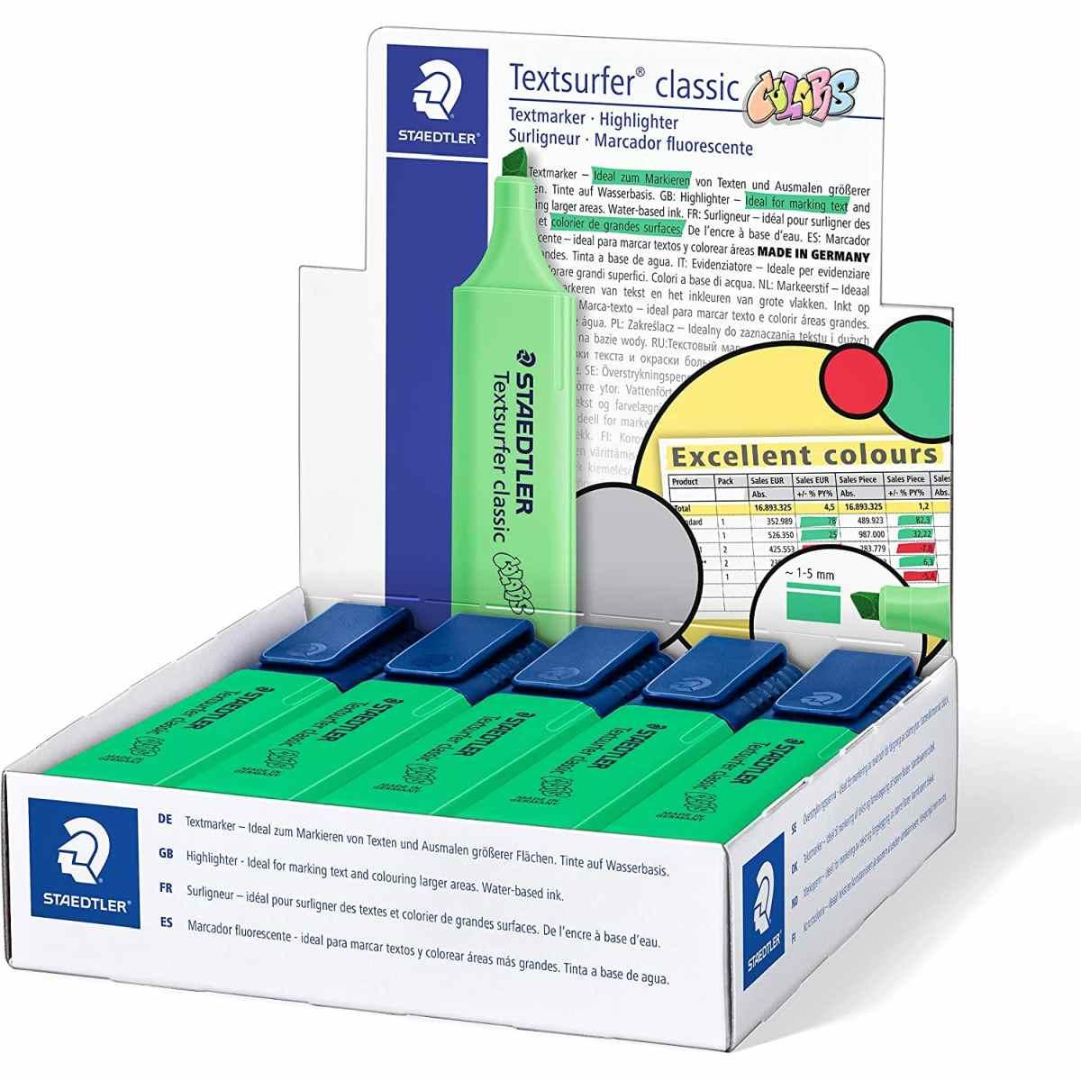 Staedtler Textsurfer Classic 364 Evidenziatore fluorescente - Colore verde pallido