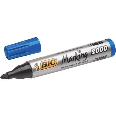 Bic Marking 2000 Ecolutions Pennarello indelebile - Punta 4,95 mm - Colore Blu