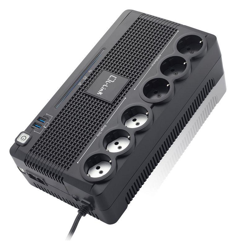 UPS QL-Link LL-700-G6 700VA con 6 Shucko