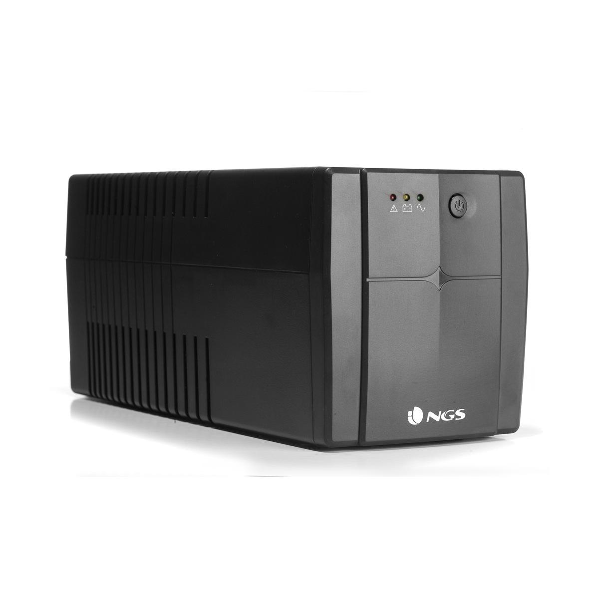 Gruppo di Continuita' UPS NGS Fortress 1500 V2 1200VA UPS 720W - Tecnologia Off Line - Funzione AVR - 4x Schuko - Protezione da sovraccarico e cortocircuito